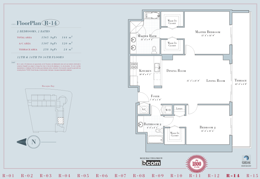 1800 Club Condo Floor Plans